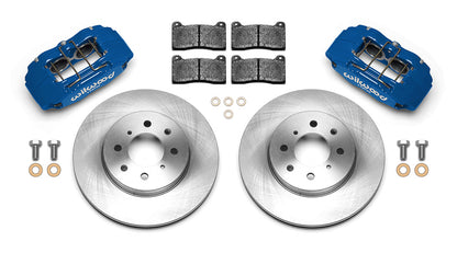Wilwood DPHA Front Caliper & Rotor Kit Honda / Acura w/ 262mm OE Rotor - Competition Blue | 140-12996-CB