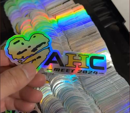 AHC meet 2024 decal Holographic Vinyl