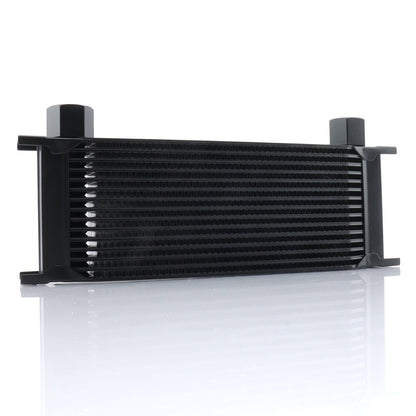 DC Sports Oil Cooler DC SPORTS 15 ROW UNIVERSAL OIL COOLER; BLACK