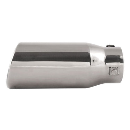 DC Sports Exhaust DC Sport Polished Stainless Universal Bolt On Exhaust Slant Cut Tip 2.875" Inlet 3.75" Outlet