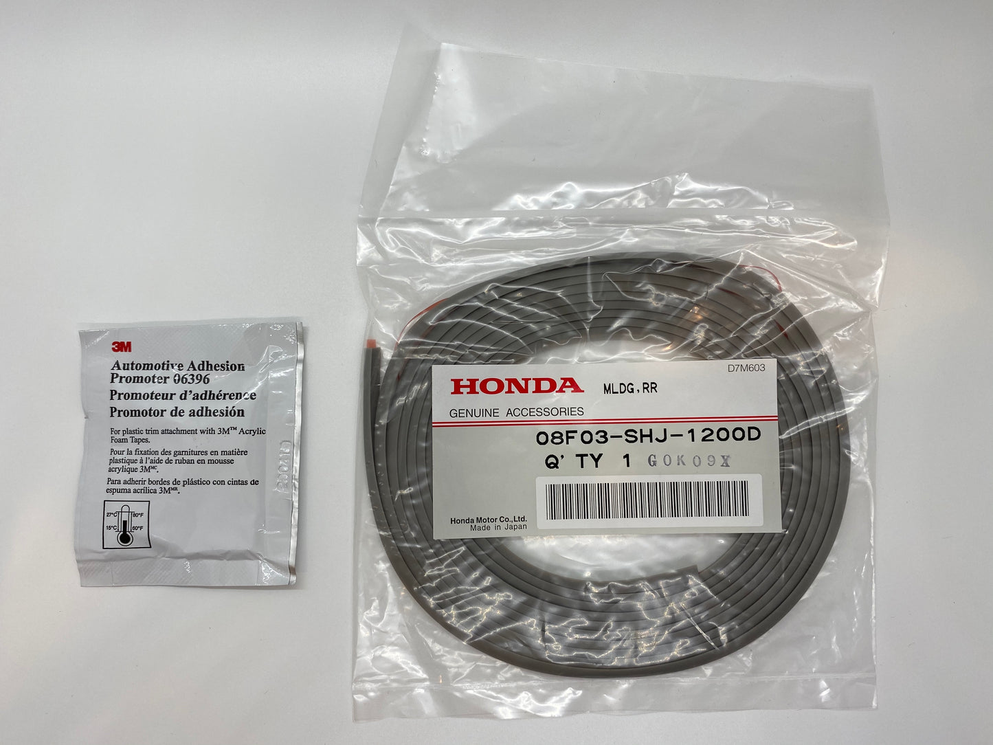 Genuine Acura/Honda Lip Spoiler Rubber Molding Strip Trim Grey Tape